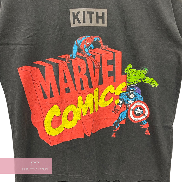 楽天市場】KITH×Marvel 2022SS Spider Man Avengers Vintage Tee キス