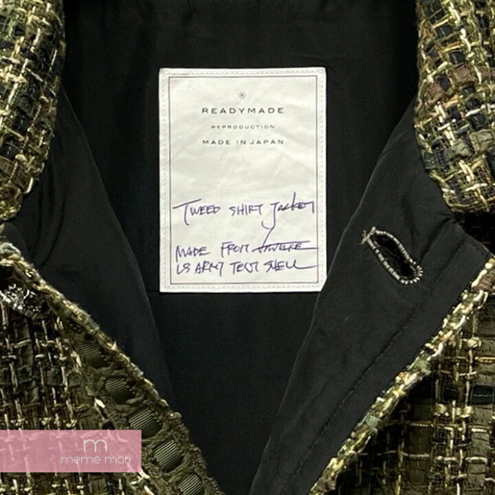 楽天市場】READYMADE 2021AW Tweed Shirt Jacket RE-MX-KH-00-00-189 