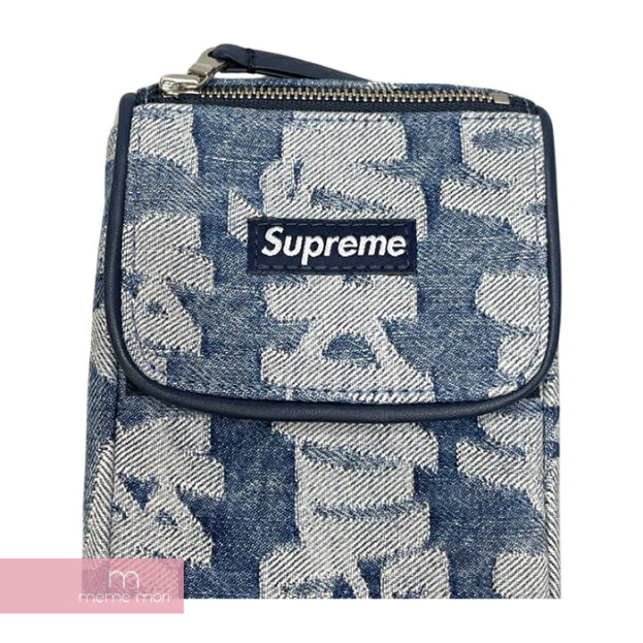 楽天市場】Supreme 2022SS Fat Tip Jacquard Denim Neck Pouch Blue 