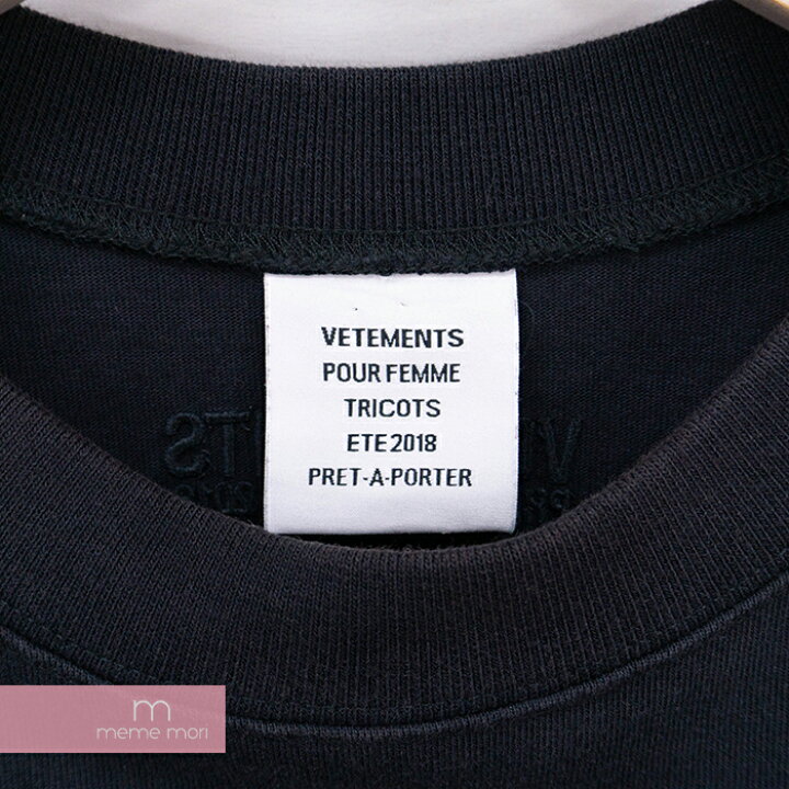 楽天市場】VETEMENTS 2018SS Open Sides Tee WSS18TR8 ヴェトモン 