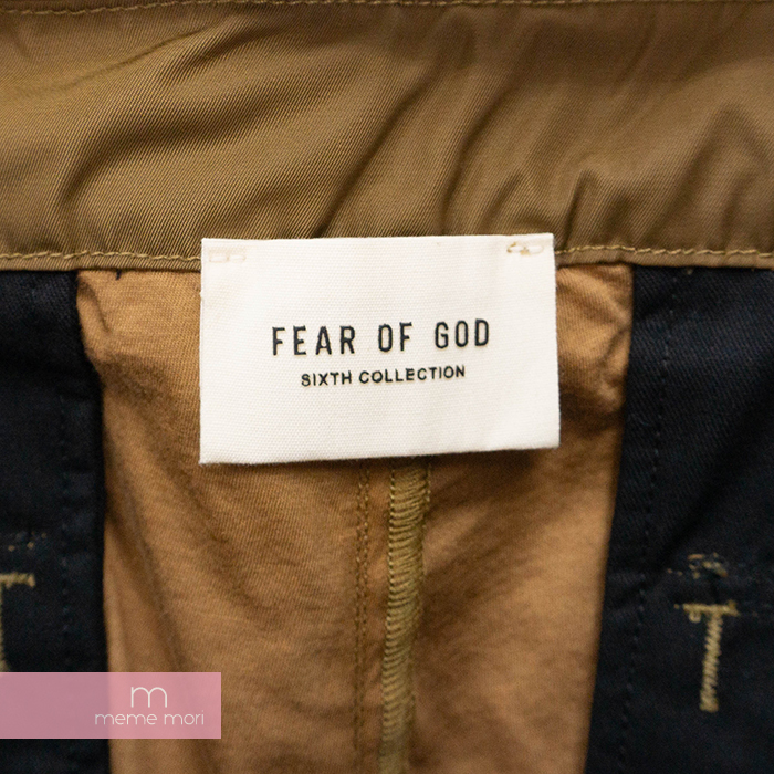 FEAR OF GOD Sixth Collection Nylon Cargo Pant フィアオブゴッド 6thコレクション ナイロンカーゴパンツ  サイドスナップボタン ブラウン サイズL 【200828】【中古-A】 | meme mori
