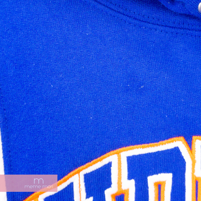 Supreme 2019AW Paneled Arc Hooded Sweatshirt シュプリーム パネルドアーチフーデッドスウェットシャツ  アーチロゴ プルオーバー パーカー グレー×ブルー サイズM 【200831】【中古-B】 | meme mori