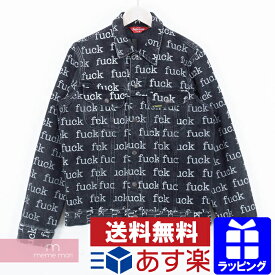 Supreme 2013SS Fuck Denim Jacket シュプリーム FUCK総柄デニムジャケット ジージャン ブラック サイズM プレゼント ギフト【190315】【中古-B】