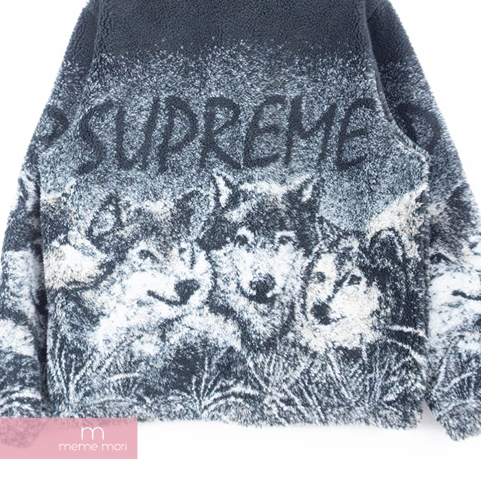 Supreme 2019SS Wolf Fleece Jacket シュプリーム ウルフフリースジャケット 総柄 ブラック サイズS プレゼント  ギフト【190331】【新古品】 | meme mori