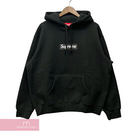 Supreme 2023SS West Hollywood Box Logo Hooded Sweatshirt シュプリーム ウェストハリウッドボックスロゴフーデッドスウェットシャツ ウェストハリウッド店オープン記念 プルオーバーパーカー バックプリント ブラック サイズM【231013】【新古品】【me04】