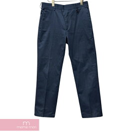 LOUIS VUITTON 2020SS Cotton Chinos 1A5CS4 ルイヴィトン コットンチノパンツ スラックス ロゴスナップフック タック ジップフライ ネイビー サイズ38【231130】【中古-B】【me04】