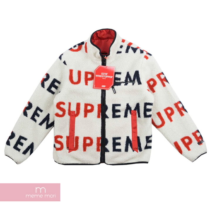 楽天市場】Supreme 2018AW Reversible Logo Fleece Jacket