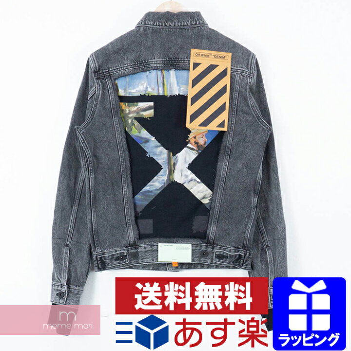 楽天市場】OFF-WHITE 2019SS Slim Denim Jacket オフホワイト バック 