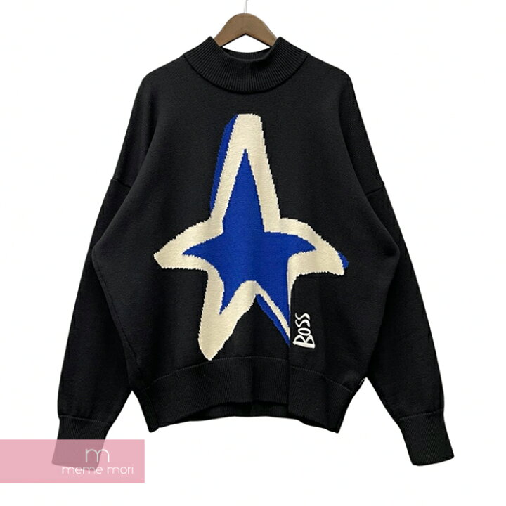 楽天市場】HUGO BOSS×Justin Teodoro Wool Sweater with Star Intarsia 
