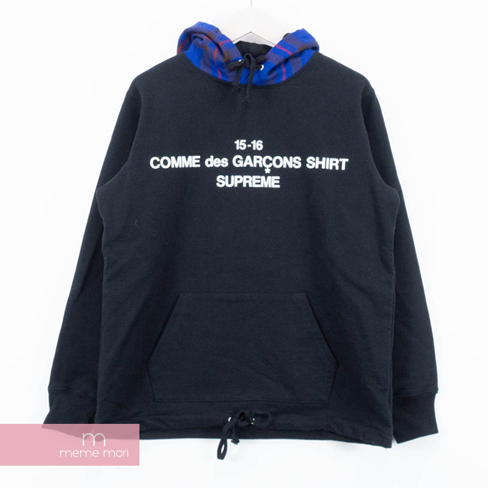 楽天市場】Supreme×COMME des GARCONS SHIRT 2015AW Hooded Sweatshirt ...