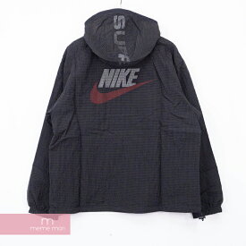 【オンライン限定】Supreme×NIKE 2020AW Jewel Reversible Ripstop Anorak CW9695-010 シュプリーム×ナイキ ジュエルリバーシブルリップストップアノラックパーカー ナイロンジャケット ブラック サイズS【200920】【新古品】【me04】