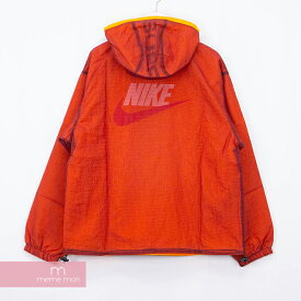 【オンライン限定】Supreme×NIKE 2020AW Jewel Reversible Ripstop Anorak CW9695-677 シュプリーム×ナイキ ジュエルリバーシブルリップストップアノラックパーカー ナイロンジャケット オレンジ サイズM【210305】【新古品】【me04】
