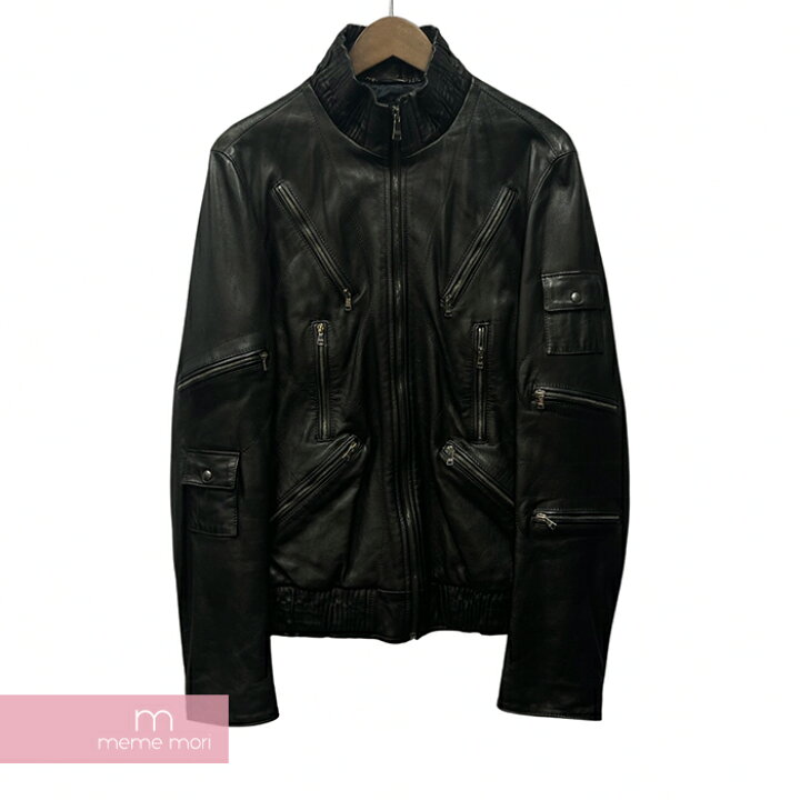 楽天市場】Dolce&Gabbana Leather Jacket G9K81L FULQ8 ドルチェ  