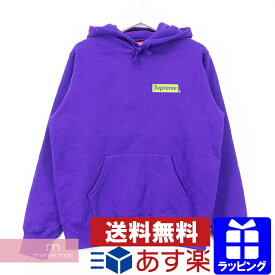 Supreme 2019AW Stop Crying Hooded Sweatshirt シュプリーム ストップクライングフーデッドスウェットシャツ プルオーバーパーカー ロゴプリント パープル サイズS プレゼント ギフト【191130】【中古-A】