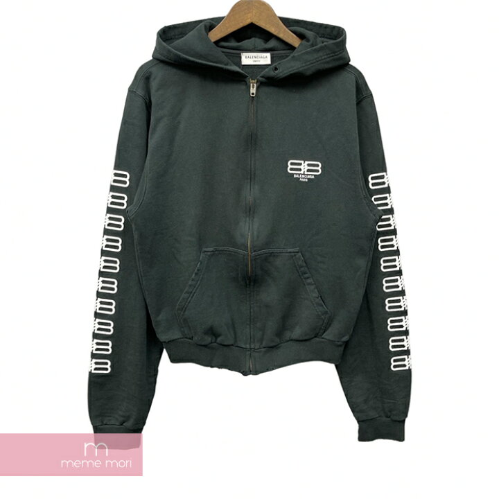 楽天市場】BALENCIAGA 2022AW BB Paris Icon Zip Up Hoodie  
