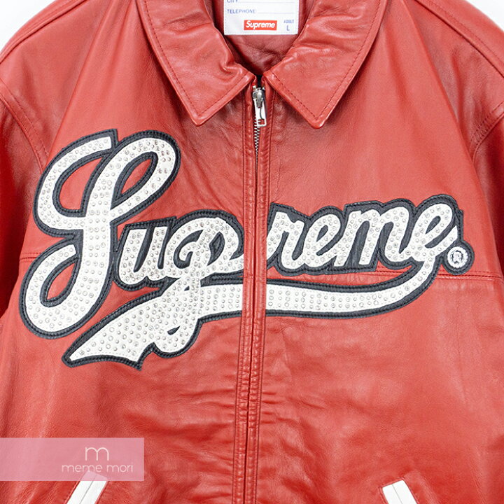 楽天市場】Supreme 2016SS Uptown Studded Leather Varsity Jacket 