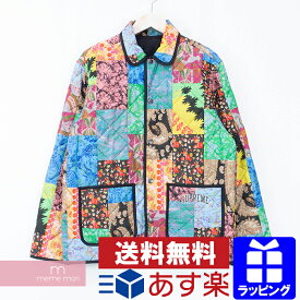 Supreme 2019SS Reversible Patchwork Quilted Jacket シュプリーム リバーシブルパッチワークキルテッドジャケット 総柄キルティング中綿ブルゾン マルチカラー×ブラック サイズS プレゼント ギフト【200104】【中古-A】