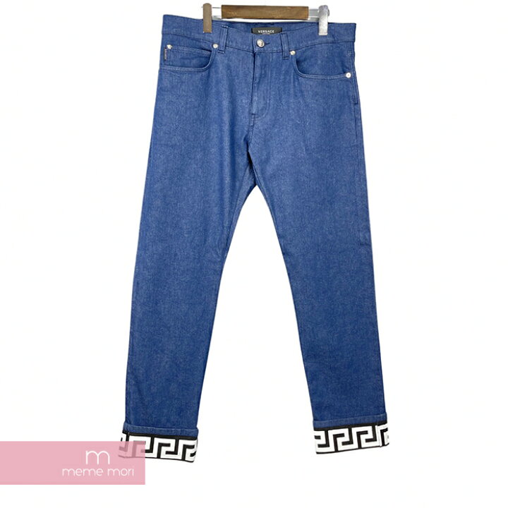 楽天市場】VERSACE Greca Slim Fit Jeans A86056 1F00656 ヴェルサーチ  