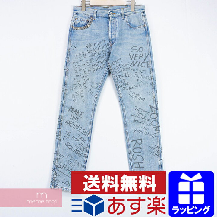 楽天市場】GUCCI 2017SS Printed Chlorine Punk Jeans 452428 XR360 