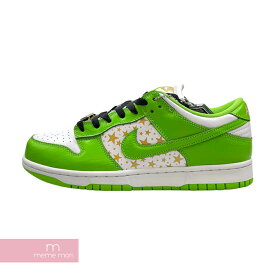 Supreme×NIKE SB 2021SS DUNK LOW OG QS Stars Mean Green DH3228-101 シュプリーム×ナイキSB ダンク スターズミーングリーン ローカットスニーカー グリーン×ホワイト サイズUS9(27cm)【211104】【新古品】【me04】