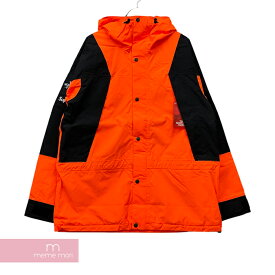 Supreme×THE NORTH FACE 2016AW Mountain Light Jacket Power Orange シュプリーム×ノースフェイス マウンテンライトジャケット パワーオレンジ ナイロンブルゾン オレンジ サイズM【211218】【新古品】【me04】