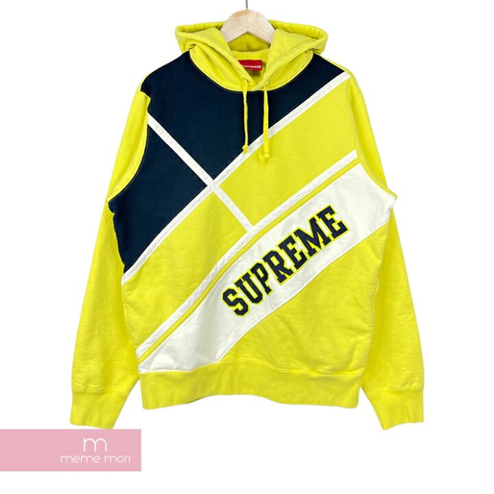 楽天市場】Supreme 2018SS Diagonal Hooded Sweatshirt Lemon 
