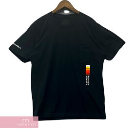 CHROME HEARTS Neon Bar Logo Tee クロムハーツ ネオンバーロゴTシャツ 半袖カットソー ポケT バックプリント ブラック サイズXL 【240416】【中古-A】【me04】