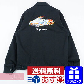 Supreme 2019AW Cop Car Embroidered Work Jacket シュプリーム コップカーエンブロイダリーワークジャケット ブルゾン パトカー刺繍 葵産業 ブラック サイズL 【200213】