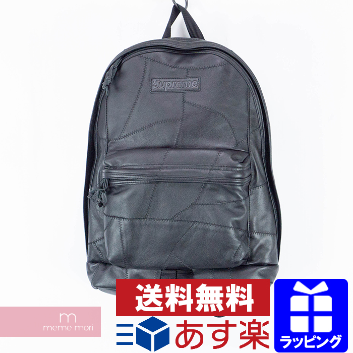 Supreme 2019AW Patchwork Leather backpack シュプリーム パッチワークレザーバックパック リュック ブラック  【200226】 | meme mori