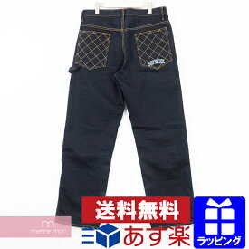 Supreme 2018AW Diamond Stitch Carpenter Jean シュプリーム ダイアモンドステッチカーペンタージーンズ デニムパンツ アーチロゴ ブラック サイズ32 【200317】【中古-B】