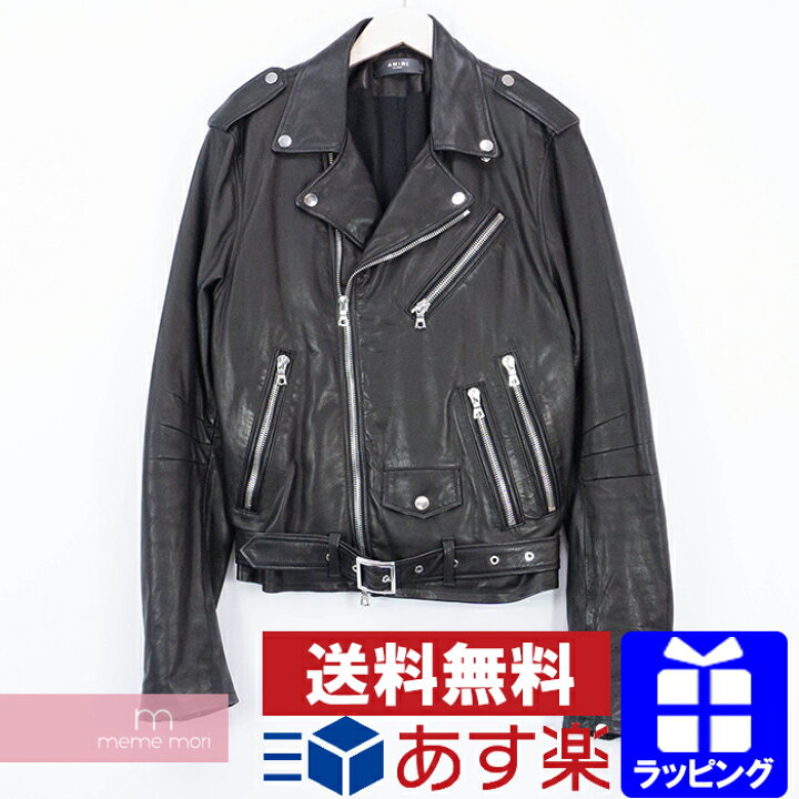 楽天市場】AMIRI Leather Double Riders Jacket アミリ レザーダブル 