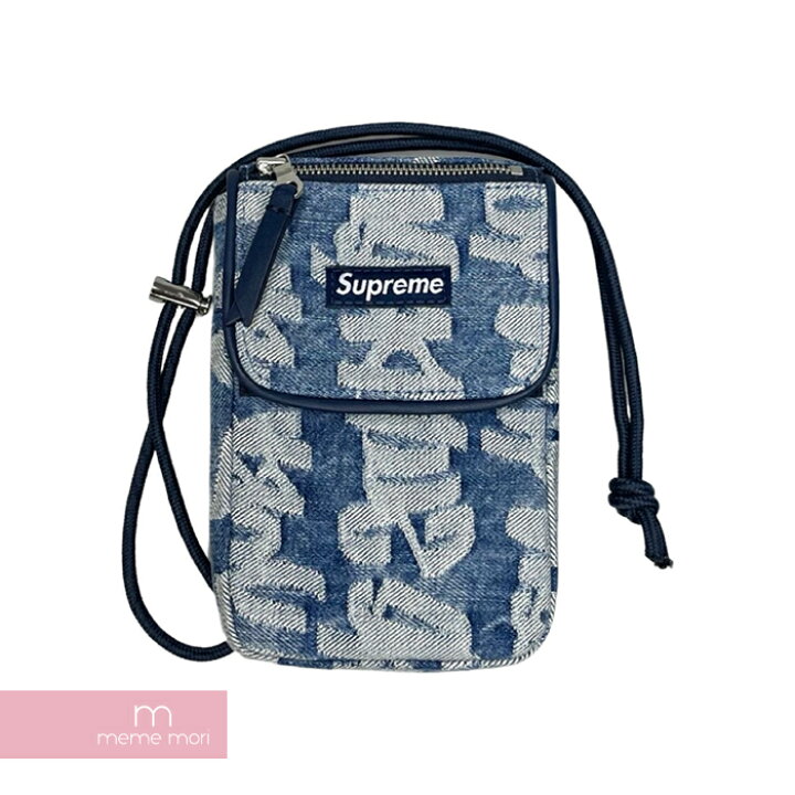 楽天市場】Supreme 2022SS Fat Tip Jacquard Denim Neck Pouch Blue 