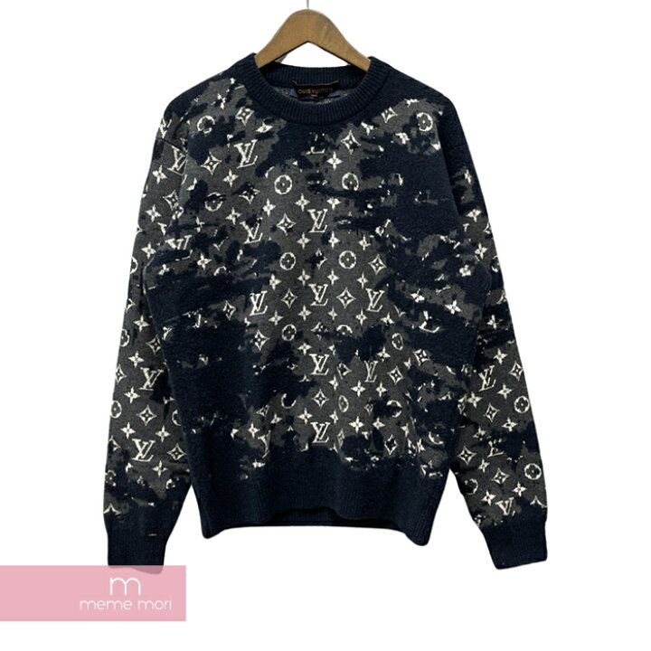 楽天市場】LOUIS VUITTON 2022SS Distressed Monogram Crewneck 1A96JV 