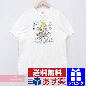 Supreme 2016AW Let's Fuck Tee シュプリーム レッツファックTシャツ 半袖カットソー プリント ホワイト サイズL【200518】【中古-B】【me04】【me10】