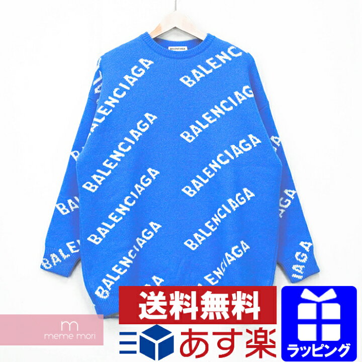 楽天市場】BALENCIAGA 2020SS Allover Logo Crewneck 620983 T1567 