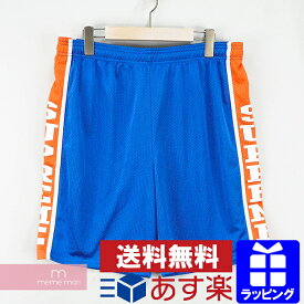 Supreme 2014SS Supreme Basketball Short シュプリーム バスケットボールショーツ メッシュショートパンツ ハーフパンツ サイドライン ロゴ ブルー サイズM【210510】【新古品】【me04】