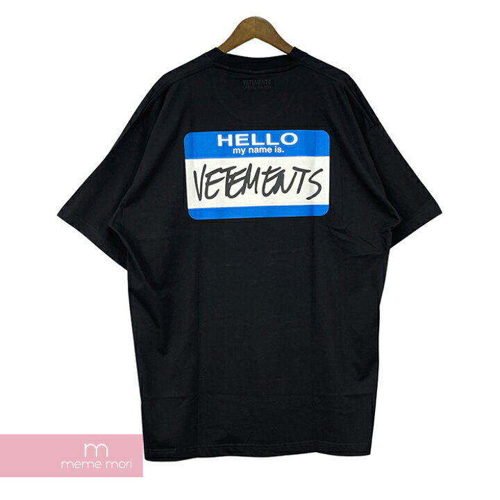 VETEMENTS 刺繍ロゴ Tシャツ ライトブルー XSサイズ ヴェトモン 