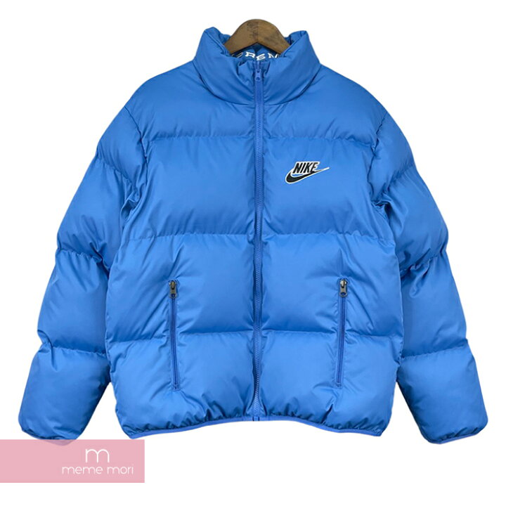 楽天市場 Supreme Nike 21ss Reversible Puffy Jacket Db0494 4 シュプリーム ナイキ リバーシブルパフィージャケット 中綿ブルゾン 総柄ロゴ ブルー サイズs 中古 A Meme Mori
