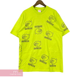 Supreme 2017AW Gonz Heads Tee シュプリーム ゴンズヘッズTシャツ 半袖カットソー 総柄プリント ライトグリーン サイズM【210716】【新古品】【me04】