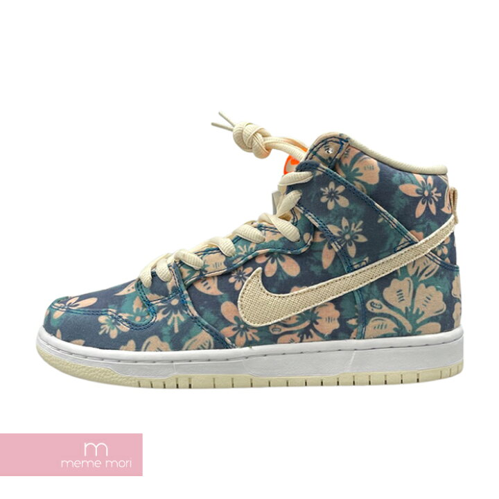 楽天市場 Nike Sb 21ss Dunk High Pro Hawaii Cz2232 300 ナイキsb ダンクハイ ハワイ ハイカットスニーカー ブルー ピンク 花柄 サイズus5 5 23 5cm 新古品 Me04 Meme Mori