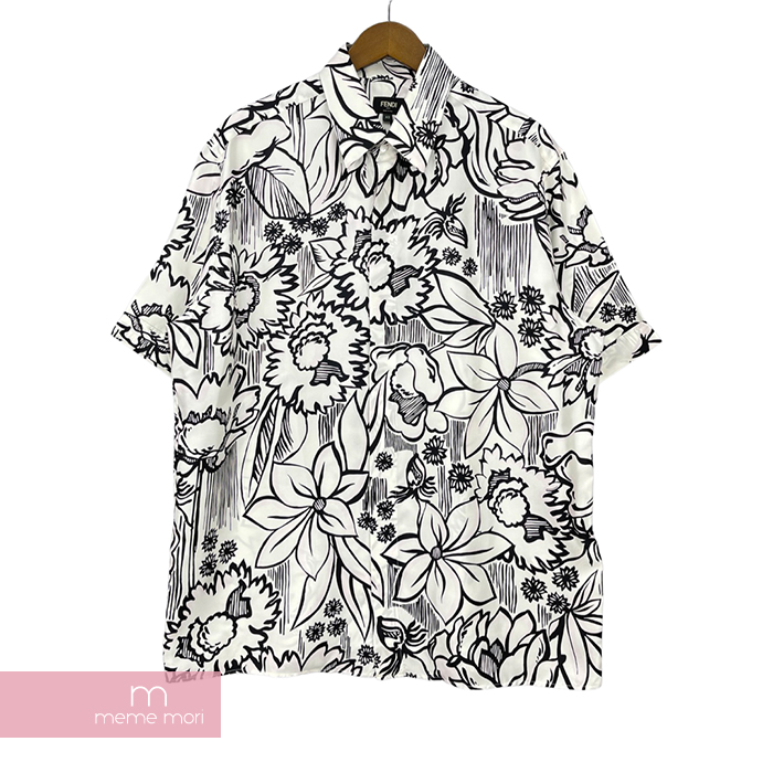 楽天市場】FENDI 2020AW Flower Print Silk Shirt FS0795 ABIZ 