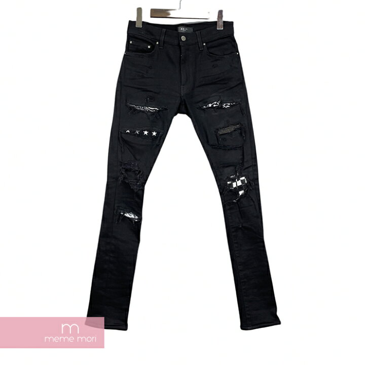 楽天市場】AMIRI Checkered Ripped Jeans アミリ チェッカードリップド 
