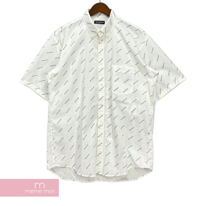 楽天市場】BALENCIAGA 2018SS All Over Logo Short Sleeve Shirt  