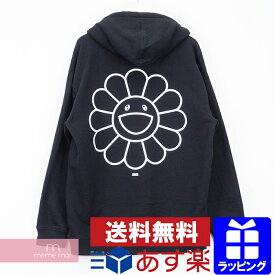 Kaikai Kiki Takashi Murakami 2018AW Flower Hoodie COMPLEX CON カイカイキキ 村上隆 フラワーフーディー プルオーバーパーカー コンプレックスコン ブラック サイズM【200801】【新古品】