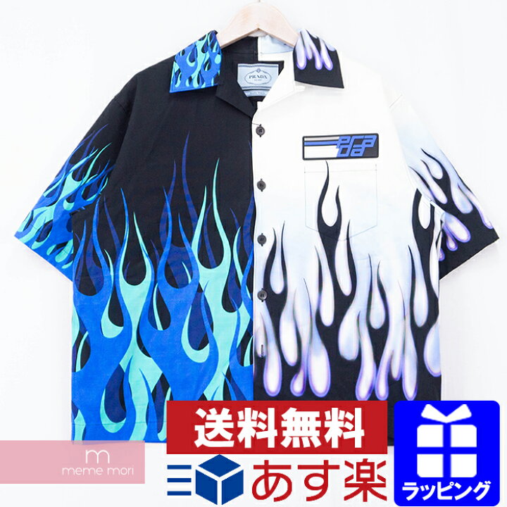 楽天市場】PRADA 2020AW Flame S/S Shirt UCS319 1X9M プラダ 