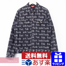Supreme 2013SS Fuck Denim Jacket シュプリーム ファックデニムジャケット FUCK総柄 ジージャン ブルゾン ブラック サイズL 【201108】【中古-B】