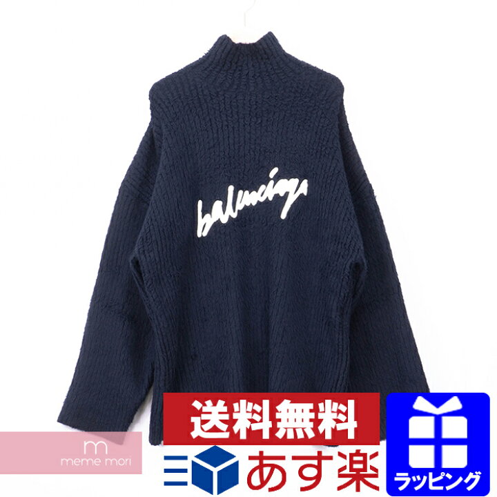 楽天市場】BALENCIAGA 2020AW Embroidered Logo Knit 625935 T3182 