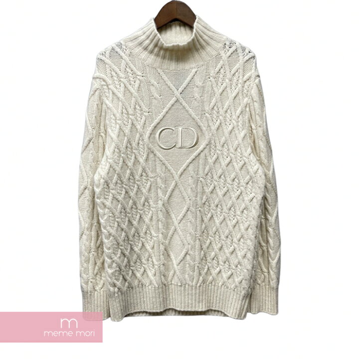 楽天市場】Dior Stand Collar Sweater With CD Signature 113M616AT183  