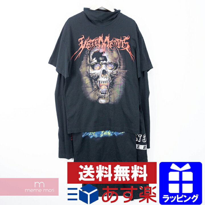 楽天市場】VETEMENTS 2016AW Skull Layered T-Shirts Dress WF17DR4  