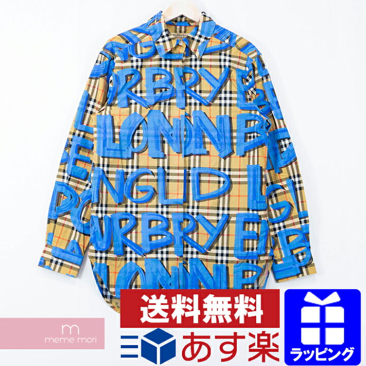 楽天市場】BURBERRY 2018AW Graffiti Print Vintage Check Shirt 